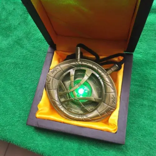 CATTOYS 1/1 Dr. Doctor Strange Eye of Agamotto амулет кулон ожерелье светодиодный светильник|Игровые