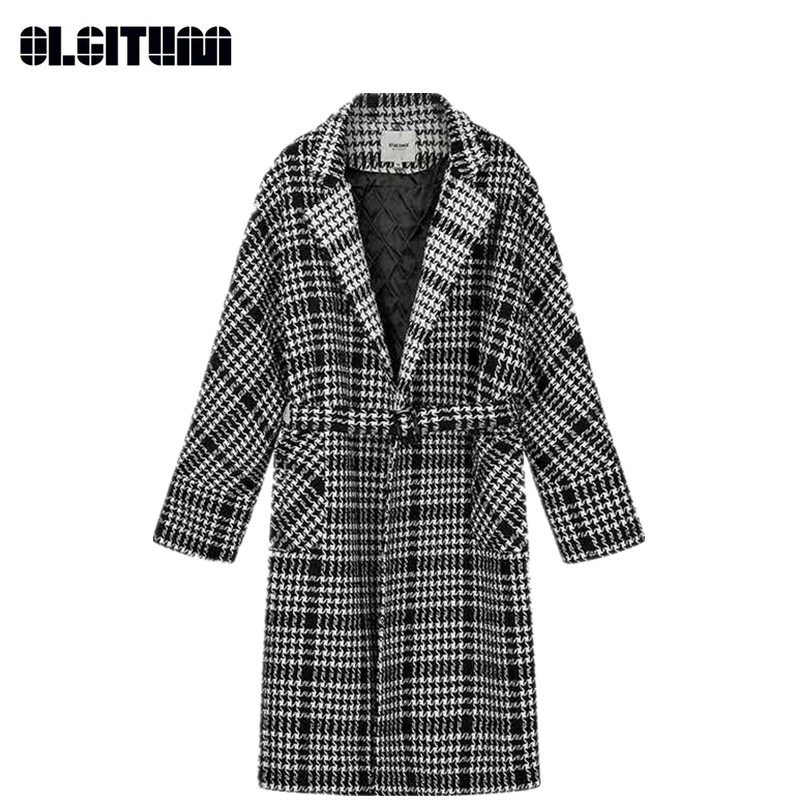 New 2020 Winter and Autumn Korean Women Woolen Coat Long Loose Hepburn Popular Plaid Woolen Coat
New 2020 Winter and Autumn Korean Women Woolen Coat Long Loose Hepburn Popular Plaid Woolen Coat