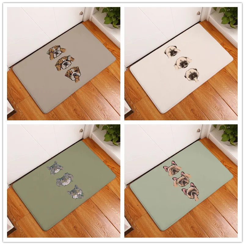 Flannel Waterproof Kitchen Mats Lovely Cartoon Bulldog Carpets Bedroom Rugs Decorative Stair Mats Home Decor Crafts
Flannel Waterproof Kitchen Mats Lovely Cartoon Bulldog Carpets Bedroom Rugs Decorative Stair Mats Home Decor Crafts