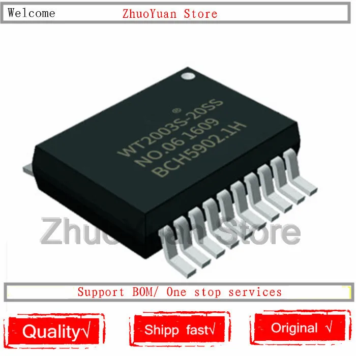 5 шт./лот новый оригинальный телефон WT2003 SSOP20 IC Chip|Голосовые модули
