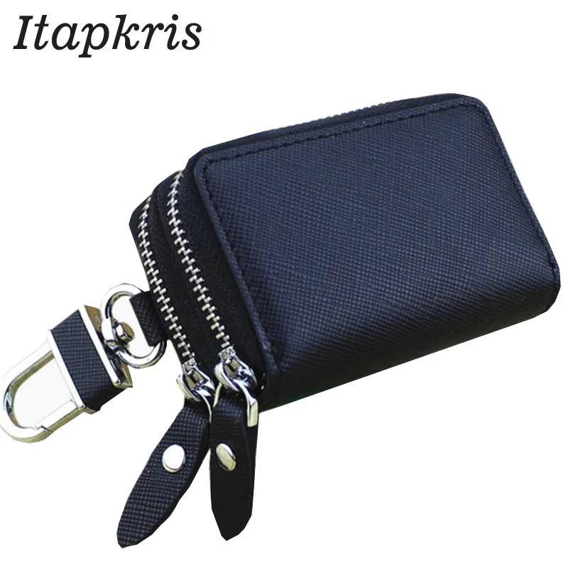 Itapkris Casual Leather Double Zipper Women Key Wallet Keyring Holder Embossed Men Housekeeper Car Key Holder Coin Poch
Itapkris Casual Leather Double Zipper Women Key Wallet Keyring Holder Embossed Men Housekeeper Car Key Holder Coin Poch