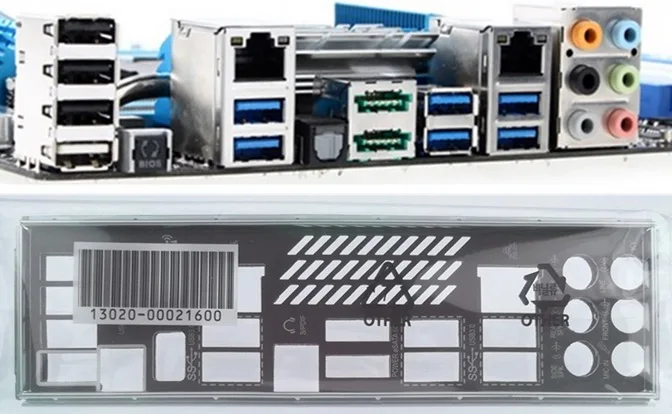 New I/O shield back plate of motherboard for P9X79 DELUXE just shield backplate Free shipping
New I/O shield back plate of motherboard for P9X79 DELUXE just shield backplate Free shipping