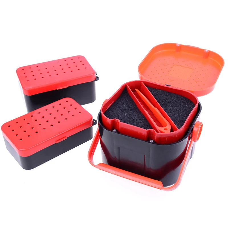 Multifunctional Worm Bait Lure Fly Carp Fishing Tackle Box Accessories 3 Sizes 2 Compartments Fishing Box Plastic Earthworm
Multifunctional Worm Bait Lure Fly Carp Fishing Tackle Box Accessories 3 Sizes 2 Compartments Fishing Box Plastic Earthworm