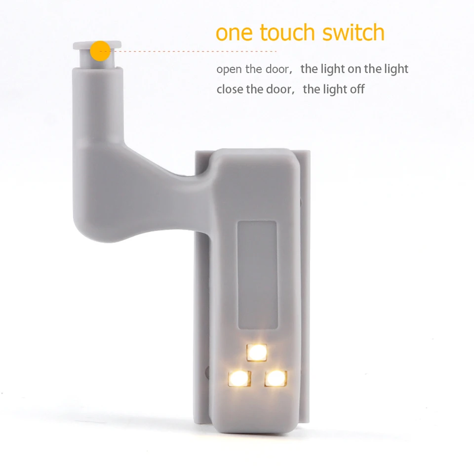1pc Inner Hinge LED Sensor Under Cabinet Lights For Kitchen Bedroom Closet Wardrobe Night Light Battery Operated
1pc Inner Hinge LED Sensor Under Cabinet Lights For Kitchen Bedroom Closet Wardrobe Night Light Battery Operated