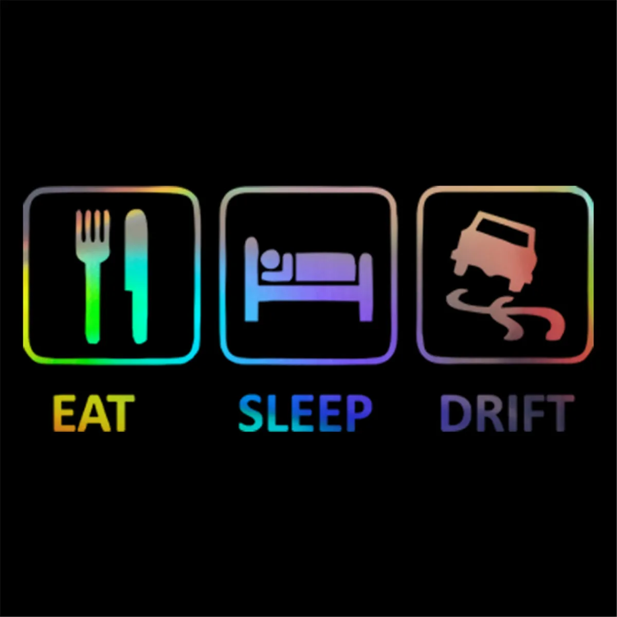 EAT SLEEP DRIFT забавная виниловая наклейка на окна автомобиля для стенок бампера двери