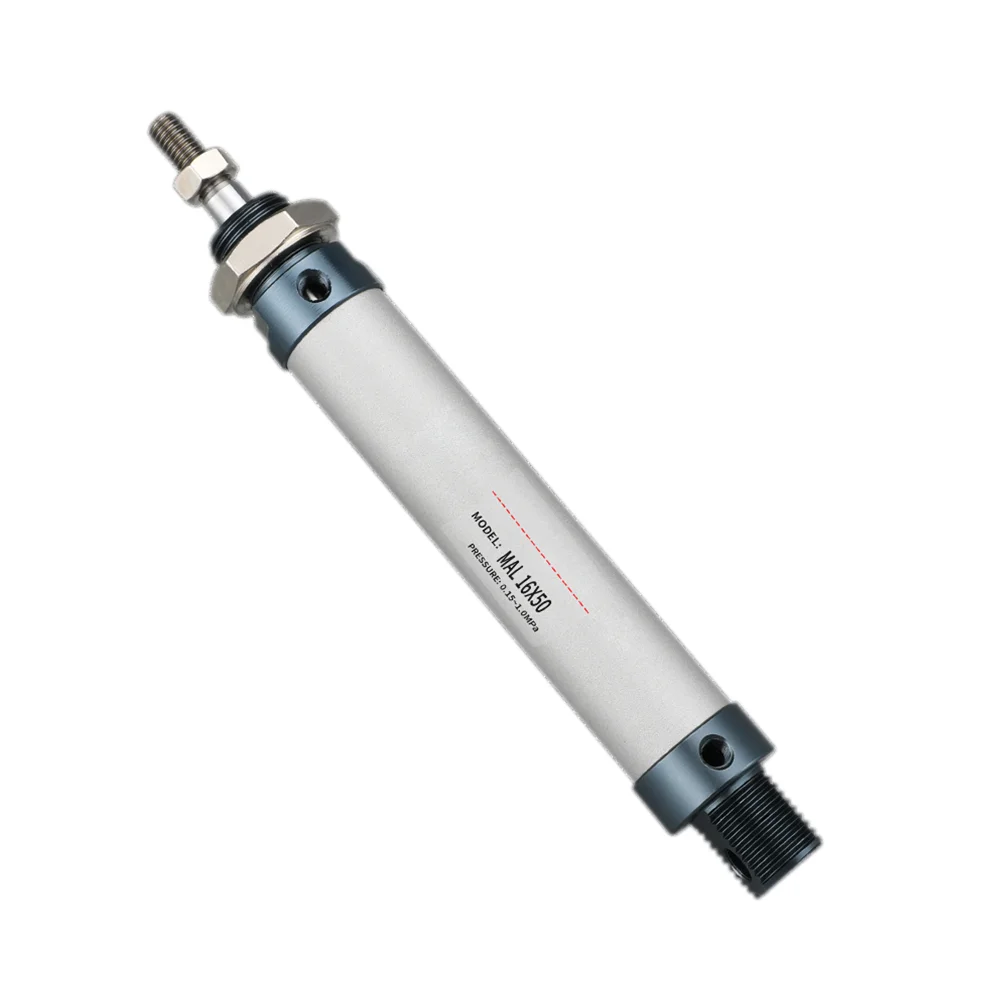 Aluminum alloy Pneumatic cylinder MAL 16mm bore 25mm-500mm stroke double acting Single Rod Air Cylinder
Aluminum alloy Pneumatic cylinder MAL 16mm bore 25mm-500mm stroke double acting Single Rod Air Cylinder