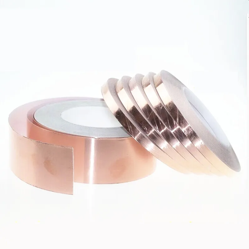 1 Roll 30 Meters Single Side Conductive Copper Foil Tape Strip Adhesive EMI Shielding Heat Resist Tape High Temperature Tape
1 Roll 30 Meters Single Side Conductive Copper Foil Tape Strip Adhesive EMI Shielding Heat Resist Tape High Temperature Tape