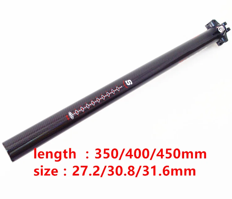 new Full Carbon Fiber Bicycle Seatpost MTB/Road Bicycle Seatpost Bike Seattube Seat 27.2/30.8/31.6*350/400/450 IN Stock 
new Full Carbon Fiber Bicycle Seatpost MTB/Road Bicycle Seatpost Bike Seattube Seat 27.2/30.8/31.6*350/400/450 IN Stock