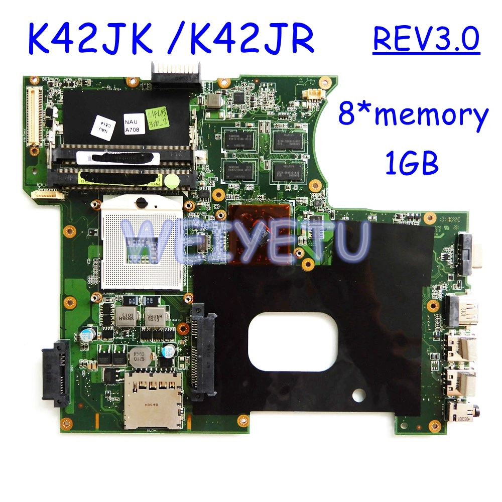 Материнская плата K42JK 8 * Память 1 Гб REV3.0 для ASUS K42JR JZ JE K42JP JY A42J K42J X42J A40J DDR3 HM55 протестированная материнская плата для ноутбука
Материнская плата K42JK 8 * Память 1 Гб REV3.0 для ASUS K42JR JZ JE K42JP JY A42J K42J X42J A40J DDR3 HM55 протестированная материнская плата для ноутбука