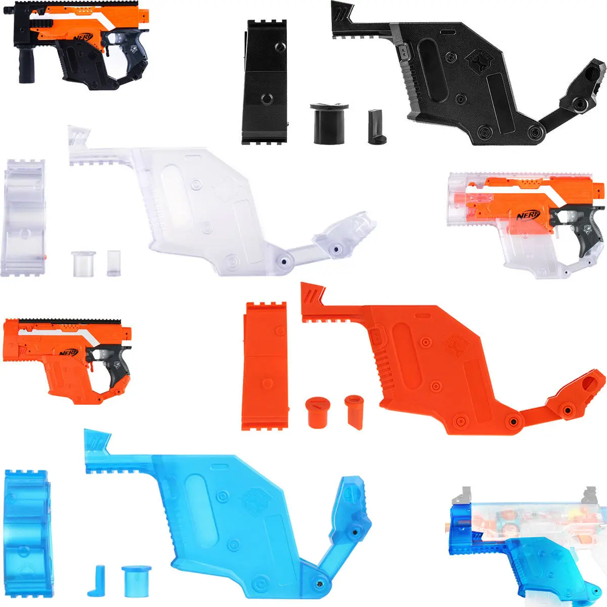 Набор рабочих модов Kriss векторная накладка на корпус для Nerf Stryfe модифицирующая