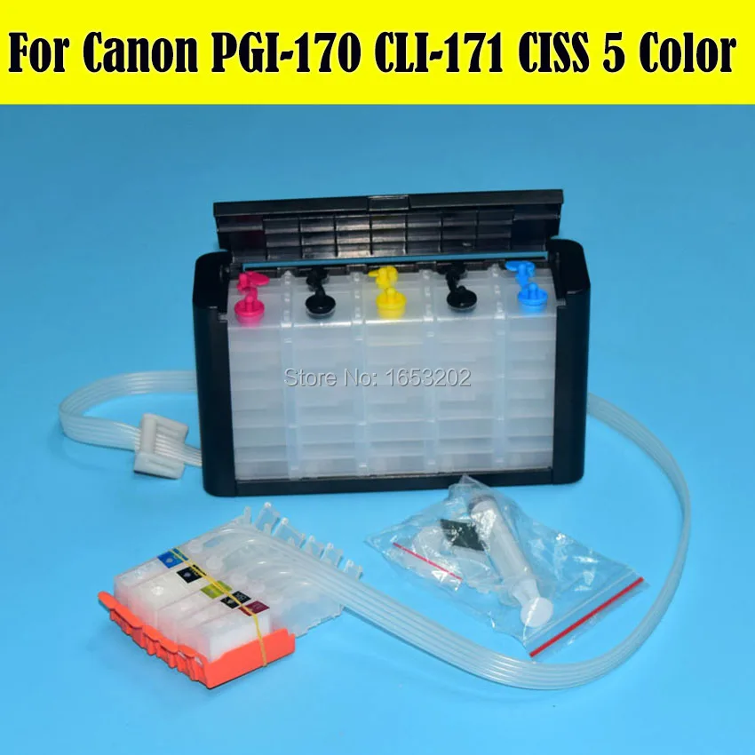 1 Set 170 171 Ciss System For Canon PGI170 CLI171 Ciss For Canon MG6180 MG5710 Printer With Auto Reset Chip
1 Set 170 171 Ciss System For Canon PGI170 CLI171 Ciss For Canon MG6180 MG5710 Printer With Auto Reset Chip
