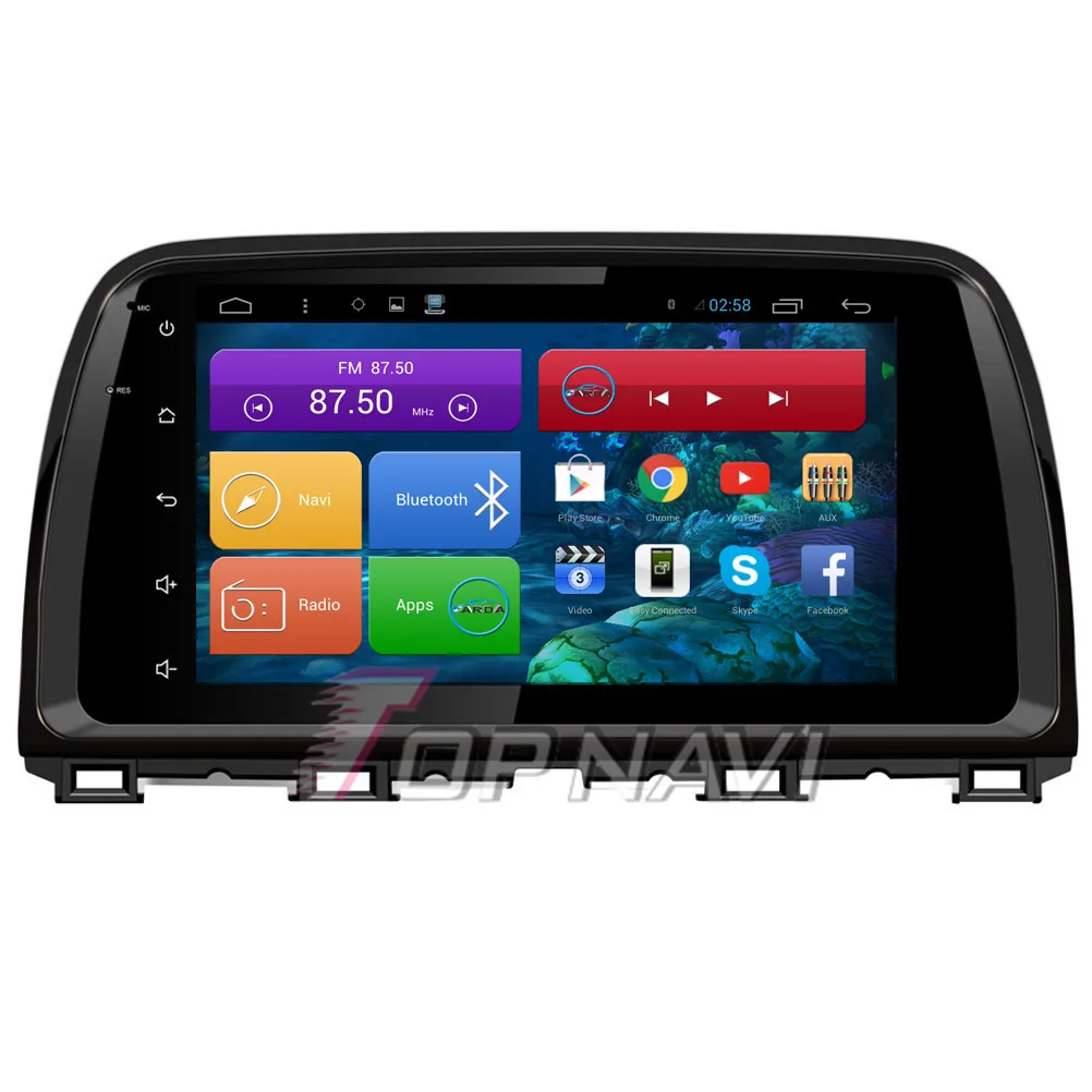 Topnavi четырехъядерный Android 6,0 Автомобильный GPS-навигатор для Mazda CX-5 Авторадио мультимедийный аудио стерео, без DVD
Topnavi четырехъядерный Android 6,0 Автомобильный GPS-навигатор для Mazda CX-5 Авторадио мультимедийный аудио стерео, без DVD