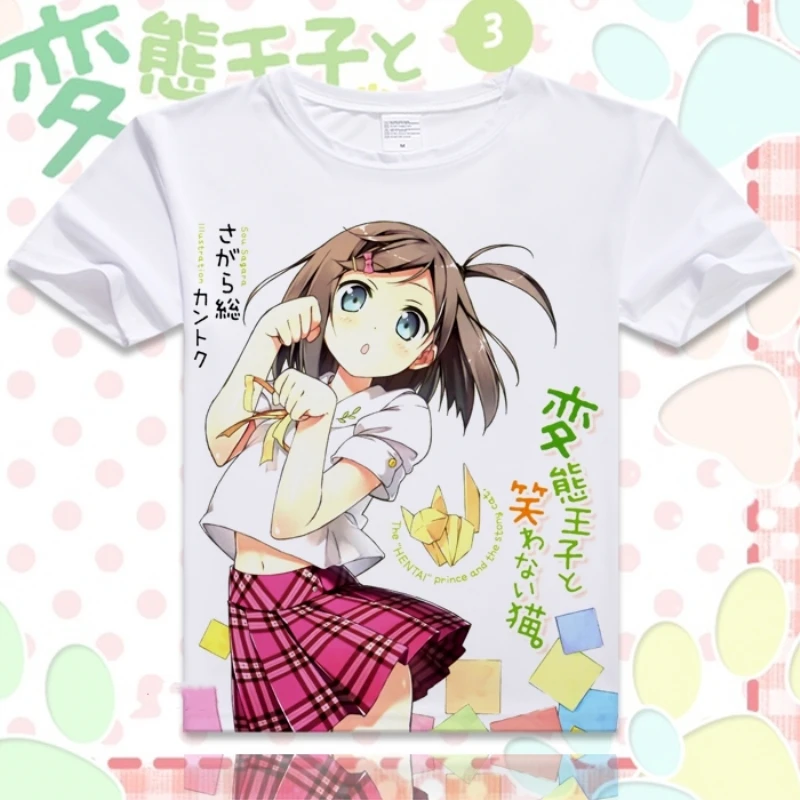 2019 Anime Hentai Ouji to Warawanai Neko Cotton T-shirts for Women Short Sleeve O-Neck Female T-shirt Summer Clothes Top Tees
2019 Anime Hentai Ouji to Warawanai Neko Cotton T-shirts for Women Short Sleeve O-Neck Female T-shirt Summer Clothes Top Tees