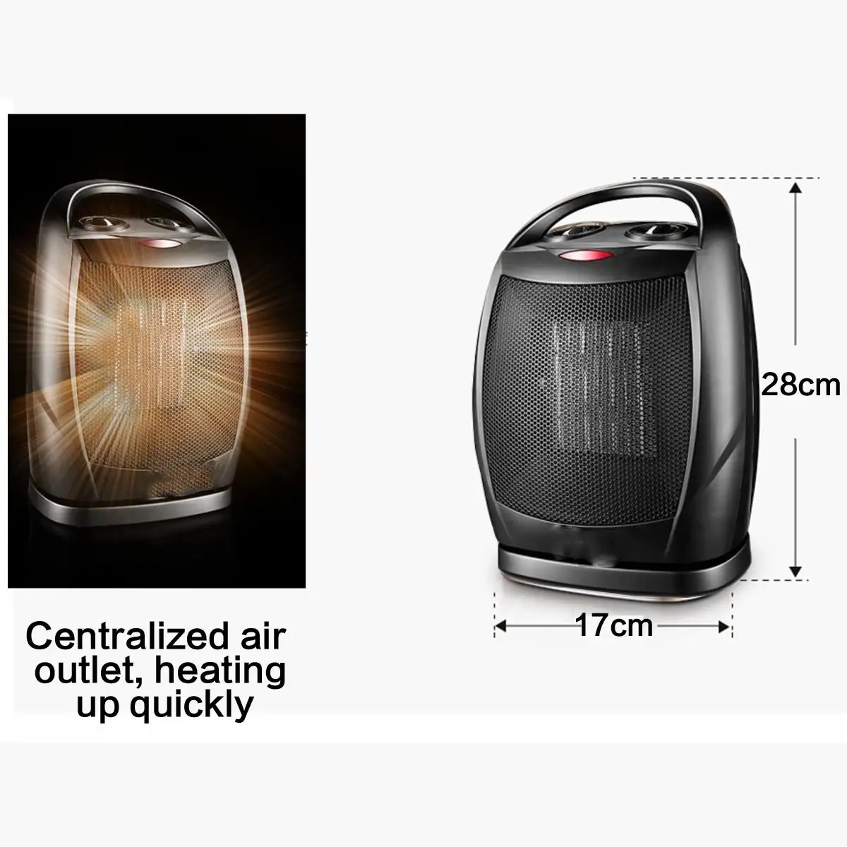 Electric Winter Warmer 1500W Mini Fan Heater Portable 3 Speed Heating Device Outdoor Camping Desktop for Winter Bathroom
Electric Winter Warmer 1500W Mini Fan Heater Portable 3 Speed Heating Device Outdoor Camping Desktop for Winter Bathroom