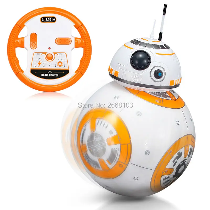 RC Upgrade Droid With Sound Music Version BB-8 Ball 2.4G Remote Control BB 8 Intelligent Robot Action Figure Toys Children Model
RC Upgrade Droid With Sound Music Version BB-8 Ball 2.4G Remote Control BB 8 Intelligent Robot Action Figure Toys Children Model