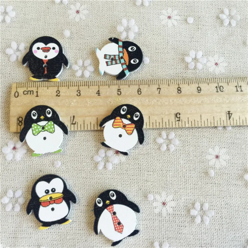100pcs 25x24mm Mixed Penguin Wood Buttons Cute Christmas Crafts Sewing Cardmaking Embellishments
100pcs 25x24mm Mixed Penguin Wood Buttons Cute Christmas Crafts Sewing Cardmaking Embellishments
