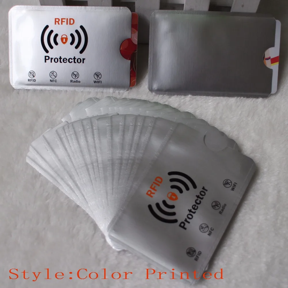Free Shipping 20 PCS Anti Theft RFID Card Protector ID Slim Holder Prevent Identity skimming by NFC OEM welcome | Багаж и сумки