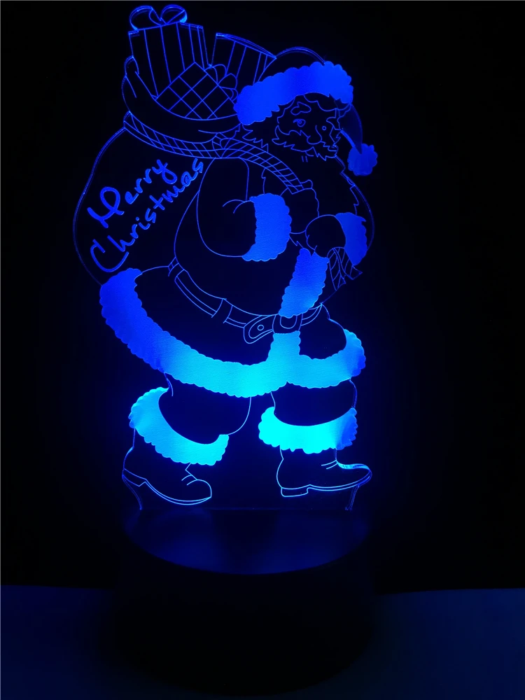 Christms Xmas Decor Santa Claus 3D Lamp LED USB Touch RGB Colors Change Table Night Light Bedside Decoration Kid Gifts
Christms Xmas Decor Santa Claus 3D Lamp LED USB Touch RGB Colors Change Table Night Light Bedside Decoration Kid Gifts