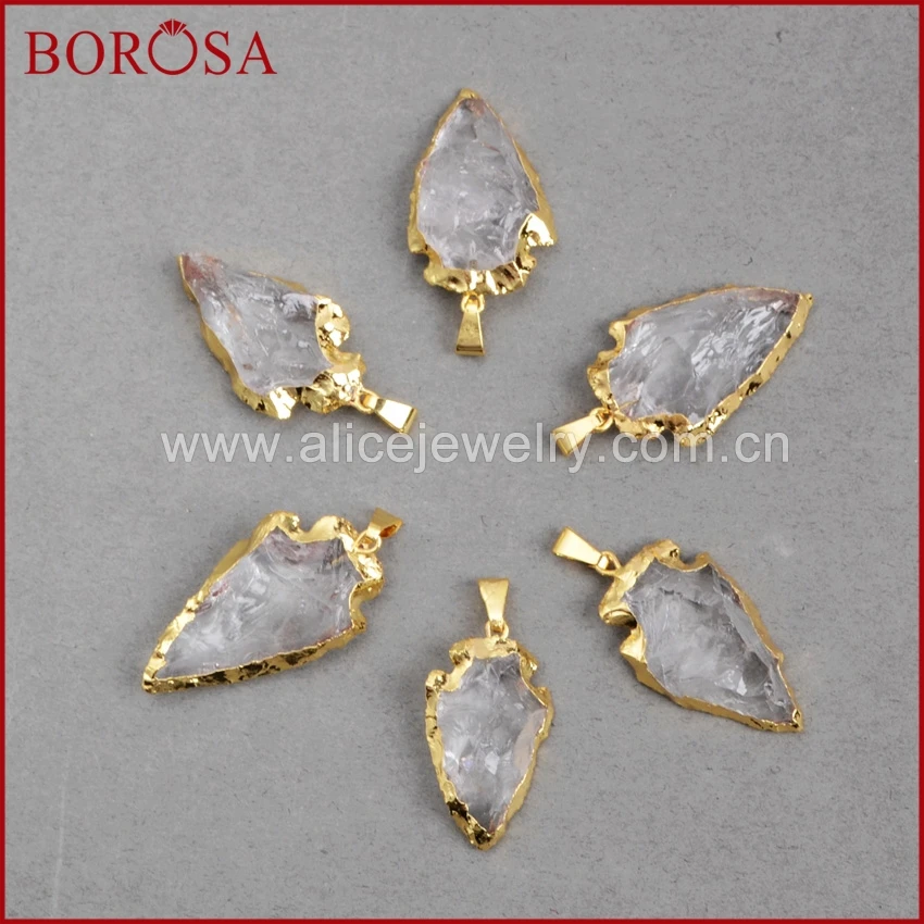 BOROSA Sells in Advance Hot White Crystal Quartz Durzy Pendant Bead Arrowhead Fashion Charm Pendant Necklace Sold Out G0509
BOROSA Sells in Advance Hot White Crystal Quartz Durzy Pendant Bead Arrowhead Fashion Charm Pendant Necklace Sold Out G0509