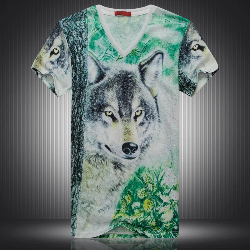 VT82 Wolf pattern digital printing fashion fancy short sleeve t shirt Summer 2018 New quality cotton luxury 3d t shirt men M-3XL
VT82 Wolf pattern digital printing fashion fancy short sleeve t shirt Summer 2018 New quality cotton luxury 3d t shirt men M-3XL