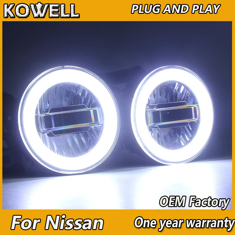 KOWELL автомобильный Стайлинг для Nissan Tiida X-GFAR NV200 Sylphy X-TRAIL светодиодный туман
