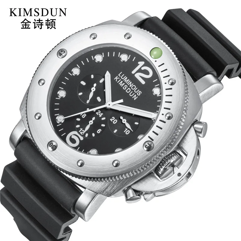 Top Brand Luxury Dial 47 mm Waterproof Silicone Fashion Military Chronograph Automatic Mechanical Men Watch Sport Clocks
Top Brand Luxury Dial 47 mm Waterproof Silicone Fashion Military Chronograph Automatic Mechanical Men Watch Sport Clocks