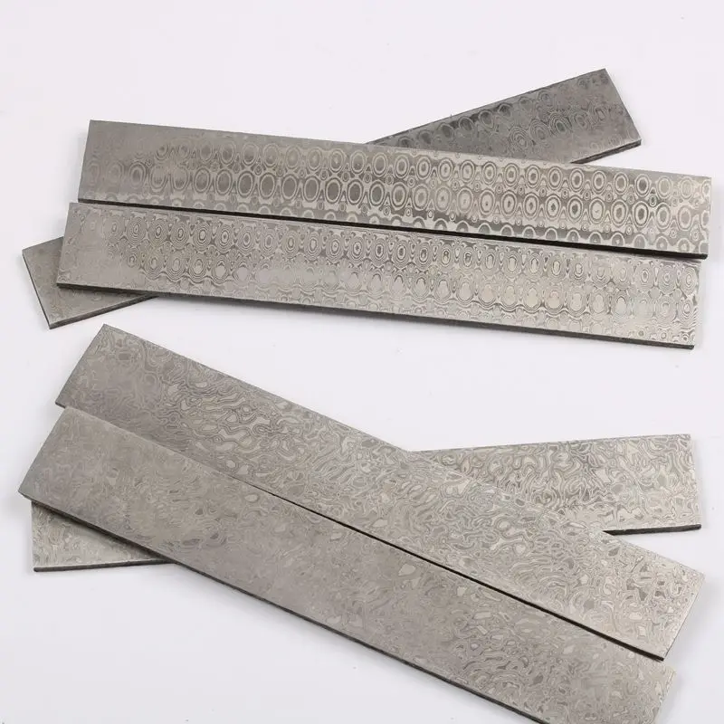 Real Damascus Billet steel blanks HRC58 Knife steel DIY Blanks knife making material Stainless steel
Real Damascus Billet steel blanks HRC58 Knife steel DIY Blanks knife making material Stainless steel