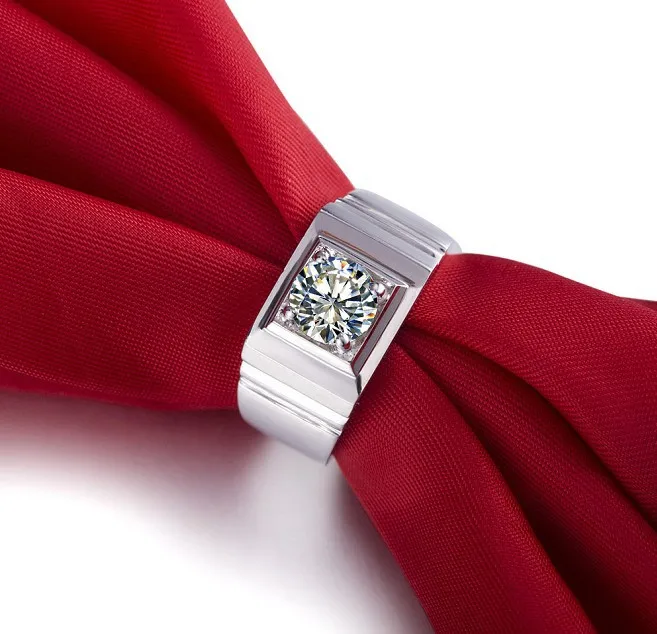 Authentic Test Positive 1Ct Moissanite Diamond Men Ring Solid 14K White Gold Ring for Jewelry White Gold Male Ring
Authentic Test Positive 1Ct Moissanite Diamond Men Ring Solid 14K White Gold Ring for Jewelry White Gold Male Ring