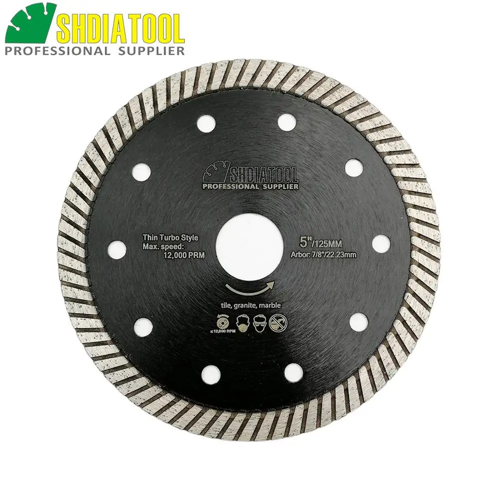 SHDIATOOL 2pks 5 "/125 мм Алмазный горячего прессования отрезной диск супертонкие Turbo