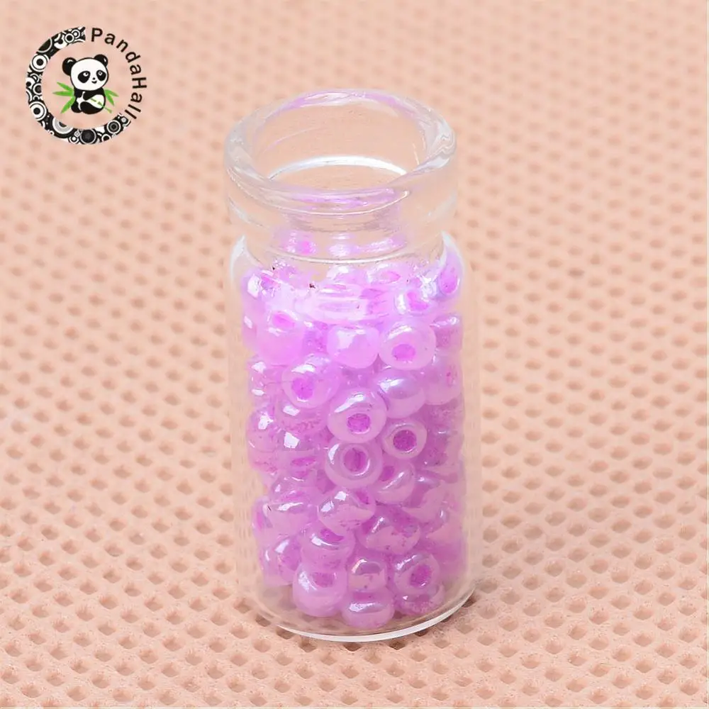 200pcs Clear Column Glass Bottles Beads Containers for Jewelry Packing with Plastic Tampons, 29x11mm, Hole: 7mm
200pcs Clear Column Glass Bottles Beads Containers for Jewelry Packing with Plastic Tampons, 29x11mm, Hole: 7mm