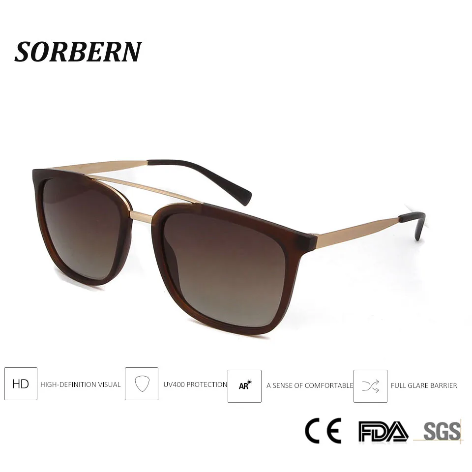 SORBERN 2019 Polarized Sunglasses Men Women Classic Retro Pilot Sun Glasses Brand Design Light TR90 Frames With Alloy Eyewear
SORBERN 2019 Polarized Sunglasses Men Women Classic Retro Pilot Sun Glasses Brand Design Light TR90 Frames With Alloy Eyewear