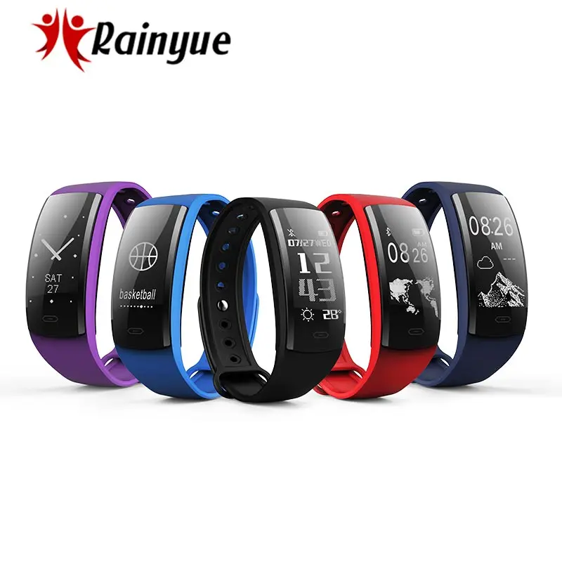 QS90 Bluetooth 4 0 крови Давление Смарт Браслет монитор сердечного ритма кислорода в IP67
