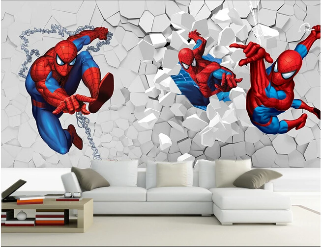 Custom children cartoon mural, used in the sitting room TV wall papel DE parede para quarto wallpaper vinyl spiders
Custom children cartoon mural, used in the sitting room TV wall papel DE parede para quarto wallpaper vinyl spiders