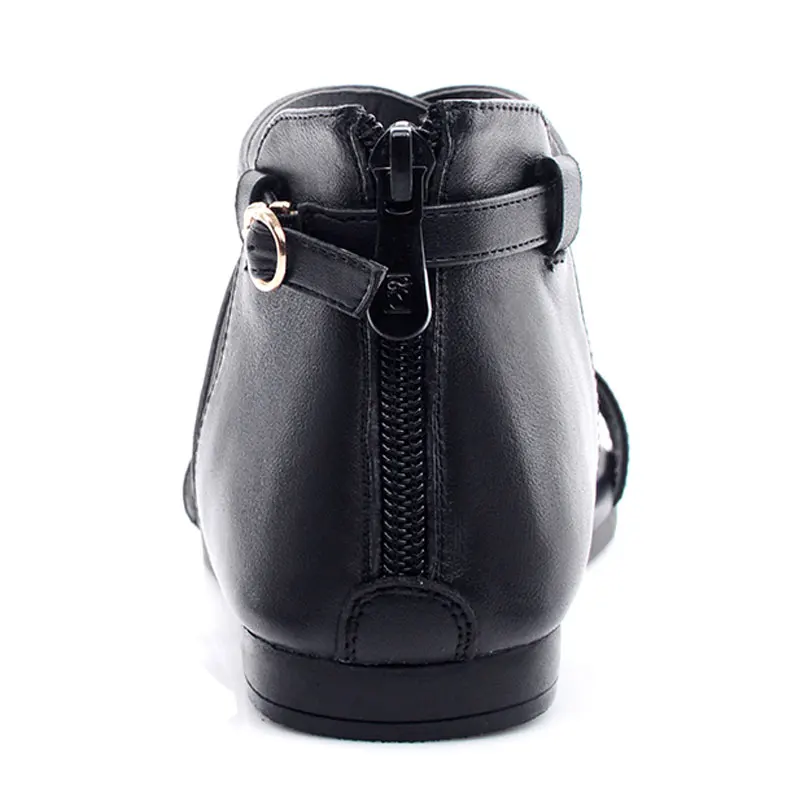 Fanyuan Summer Women Sandals Zipper Genuine Leather Flat Heel Footwear Women Shoes Casual Ankle strap Shoe Woman Plus size 33-43
Fanyuan Summer Women Sandals Zipper Genuine Leather Flat Heel Footwear Women Shoes Casual Ankle strap Shoe Woman Plus size 33-43