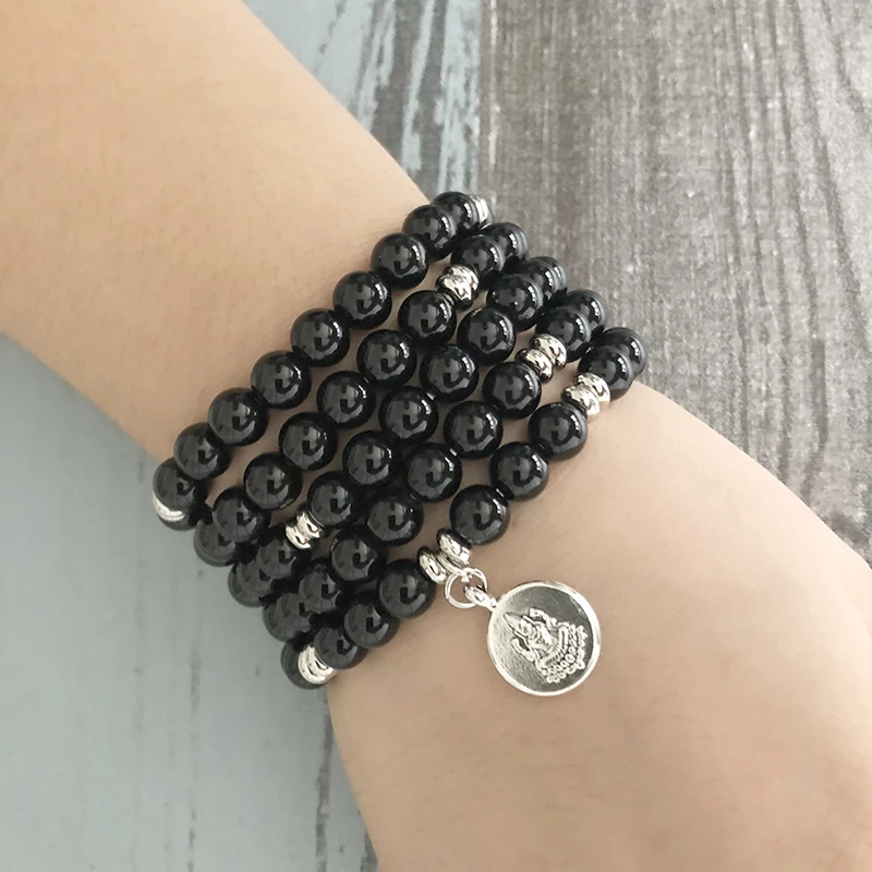 Men Prayer Beads Black Onyx Mala Wrist Healing Meditation Buddha Necklace 108 Beads Mala Om Bracelet
Men Prayer Beads Black Onyx Mala Wrist Healing Meditation Buddha Necklace 108 Beads Mala Om Bracelet