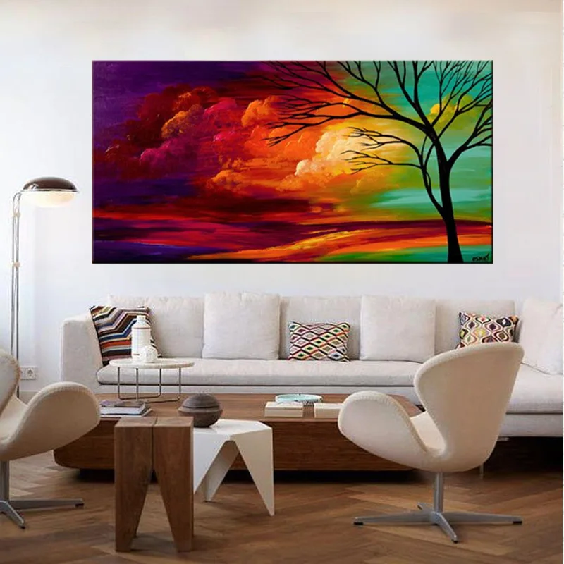 Large Handmade Abstract Landscape Tree Oil Paints Unique Modern Abstract colorful Cloud Oil Painting For Living Room Decoration
Large Handmade Abstract Landscape Tree Oil Paints Unique Modern Abstract colorful Cloud Oil Painting For Living Room Decoration