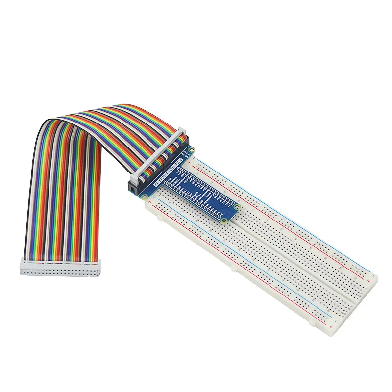 Raspberry Pi 3 MB-102 Breadboard+ T Style GPIO Module 40 Pin GPIO Extension Board+ GPIO Adapter Cable Wire for DIY Module
Raspberry Pi 3 MB-102 Breadboard+ T Style GPIO Module 40 Pin GPIO Extension Board+ GPIO Adapter Cable Wire for DIY Module
