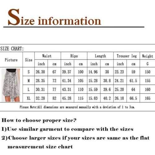 Casual Womens High Waisted Snake Print Shorts Ladies Tie Belt Shorts Sexy Summer Holiday Short Pants
Casual Womens High Waisted Snake Print Shorts Ladies Tie Belt Shorts Sexy Summer Holiday Short Pants
