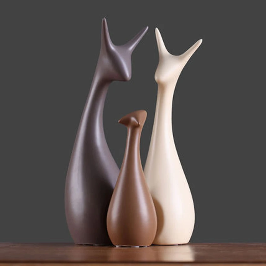 Modern Minimalist Ceramic Deer Family Home Decoration Accessories Tabletop Handicraft Ornaments Porcelain Animal Figurines
Modern Minimalist Ceramic Deer Family Home Decoration Accessories Tabletop Handicraft Ornaments Porcelain Animal Figurines