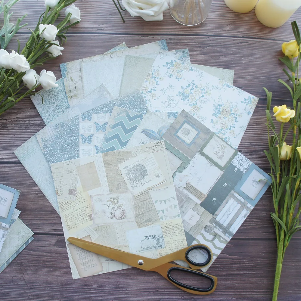 24 sheets DIY 12 style 15.2*15.2cm old time blue wall and letter theme craft paper scrapbooking creative paper DIY gift use
24 sheets DIY 12 style 15.2*15.2cm old time blue wall and letter theme craft paper scrapbooking creative paper DIY gift use