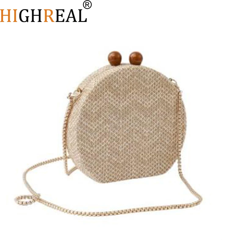 Mini Acrylic Chain Straw Bag Round Woven Handbag Crossbody Bags Round Stripe Shoulder Bag Bohemian Beach Bag Banquet Clutch 2019
Mini Acrylic Chain Straw Bag Round Woven Handbag Crossbody Bags Round Stripe Shoulder Bag Bohemian Beach Bag Banquet Clutch 2019