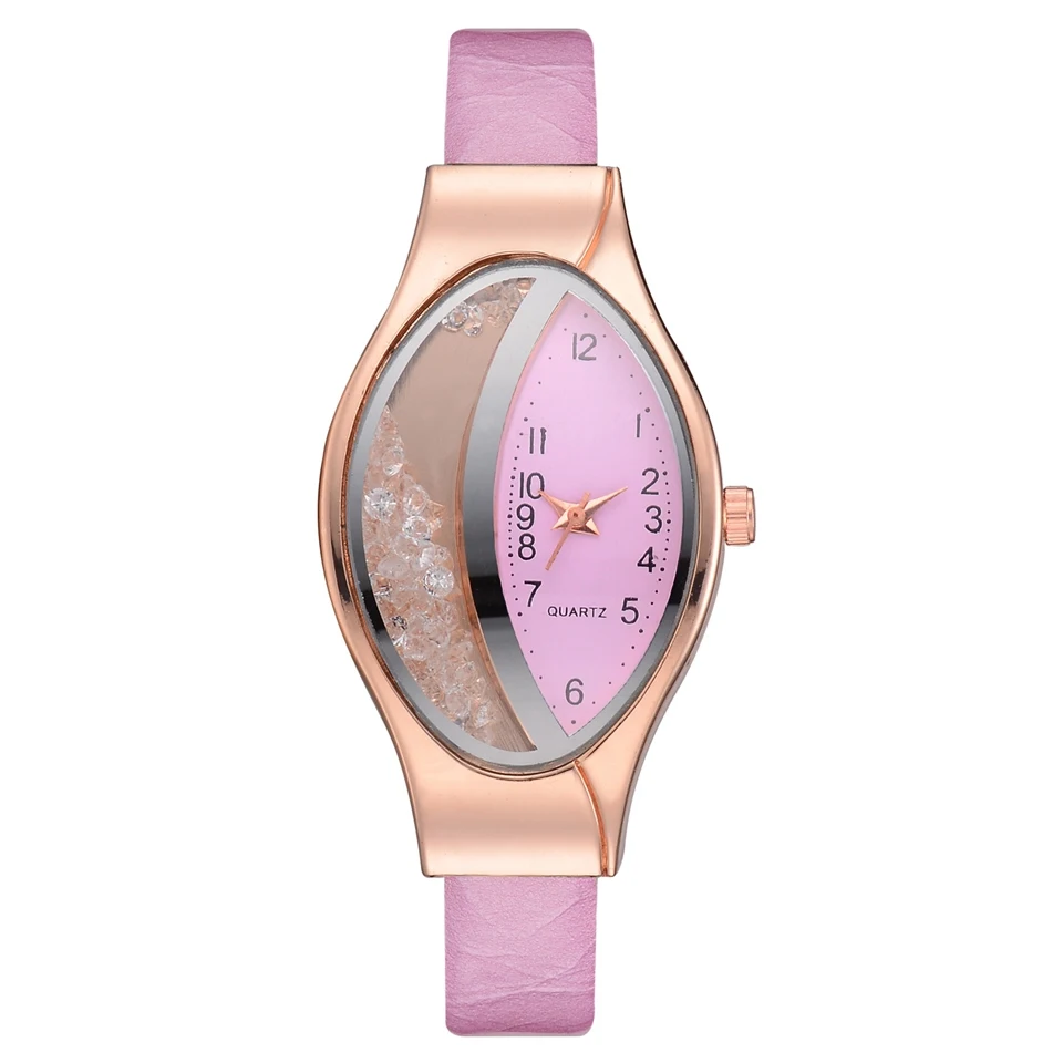 Women Fashion Luxury Watch Leather Strap Women Bracelet Clock Ellipse Rhinestone PU Sport Quartz Watch Wrist Watches For Women
Women Fashion Luxury Watch Leather Strap Women Bracelet Clock Ellipse Rhinestone PU Sport Quartz Watch Wrist Watches For Women