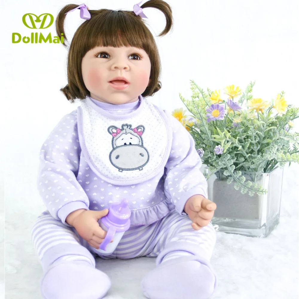 50CM Soft Silicone Reborn Baby Doll Girl Toys 20inch Lifelike Babies Boneca VInyl Fashion Dolls Bebes Reborn Menina
50CM Soft Silicone Reborn Baby Doll Girl Toys 20inch Lifelike Babies Boneca VInyl Fashion Dolls Bebes Reborn Menina