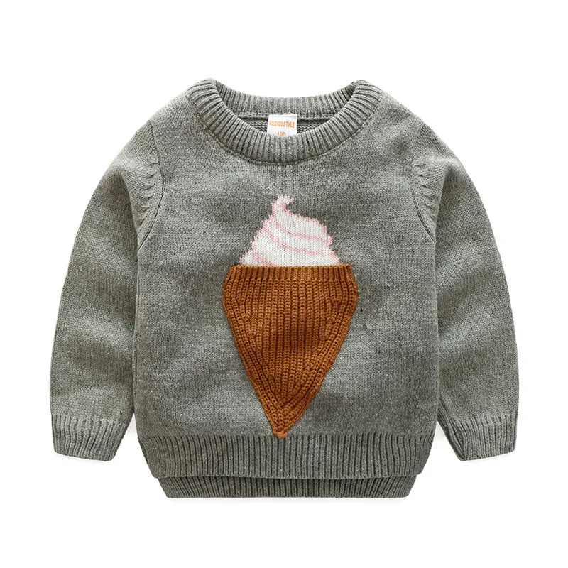 Детский жаккардовый свитер с длинным рукавом на осень/зиму|sweater for kids|baby sweater boywinter