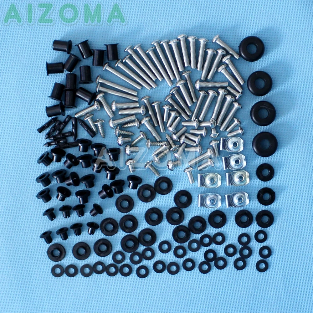 167 Pieces Motorcycle Fairing Screen Full Bodywork Bolts Screws Nuts Install Kit For Honda CBR 600 RR 2007-09 2010 2011 CBR600RR
167 Pieces Motorcycle Fairing Screen Full Bodywork Bolts Screws Nuts Install Kit For Honda CBR 600 RR 2007-09 2010 2011 CBR600RR