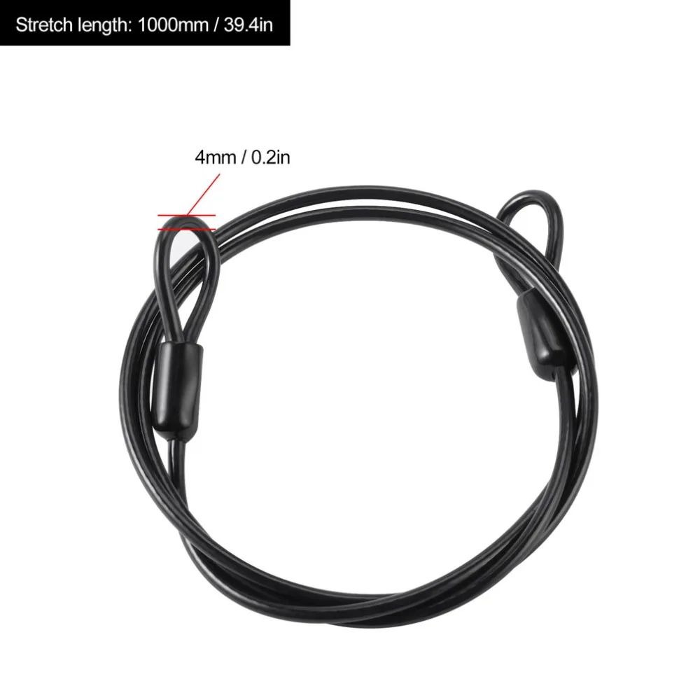 Cable Steel Wire Rope 100cm/39'' For Outdoor Sports Bike Lock Bicycle Cycling Scooter Guard Security Luggage Safety Hot Sales
Cable Steel Wire Rope 100cm/39'' For Outdoor Sports Bike Lock Bicycle Cycling Scooter Guard Security Luggage Safety Hot Sales