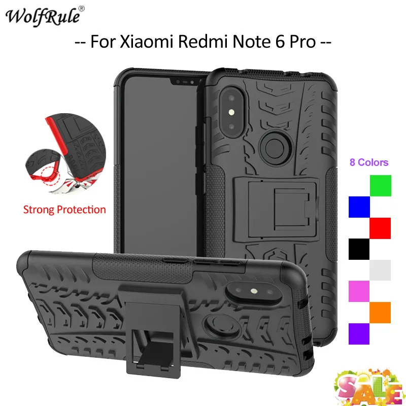 Чехол для Xiaomi Redmi Note 6 Pro чехол из ТПУ и поликарбоната защитный бампер телефона