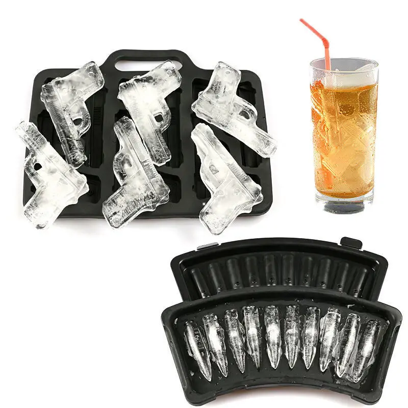 Ice Cube Maker Mold Plastic Large Ice Cream Tub Tools Gun Bullet Shaped Ice Cube Tray Mould for Party Drink Whiskey Random Color
Ice Cube Maker Mold Plastic Large Ice Cream Tub Tools Gun Bullet Shaped Ice Cube Tray Mould for Party Drink Whiskey Random Color