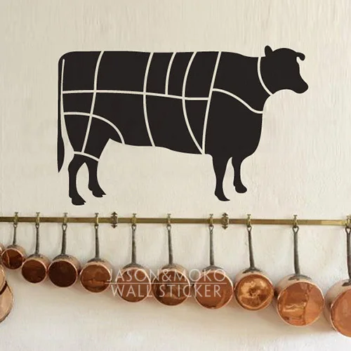 Wall Decal Cattle Beefy Beef Butcher Stickerl-Wall Sticker for Kitchen or Dining Room Chalkboard Sticker 45cmX70cm Free Shipping
Wall Decal Cattle Beefy Beef Butcher Stickerl-Wall Sticker for Kitchen or Dining Room Chalkboard Sticker 45cmX70cm Free Shipping