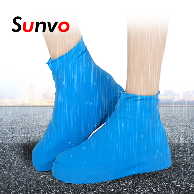 Sunvo непромокаемый дождевик эластичность многоразовые резиновые сапоги Чехлы
